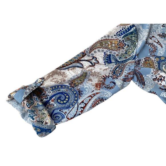 Chicos Paisley Layered high low Tunic women’s sz 0 - Picture 6 of 9